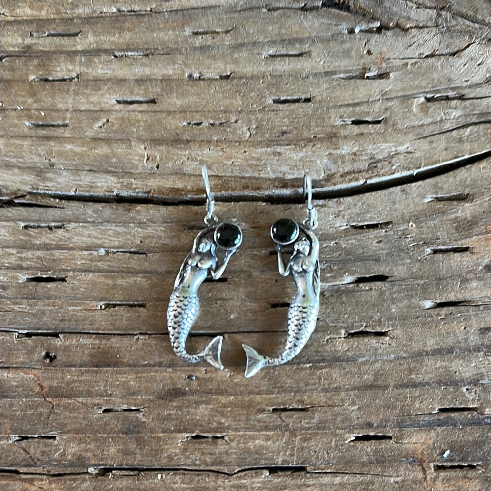 Silver Mermaid Earrings